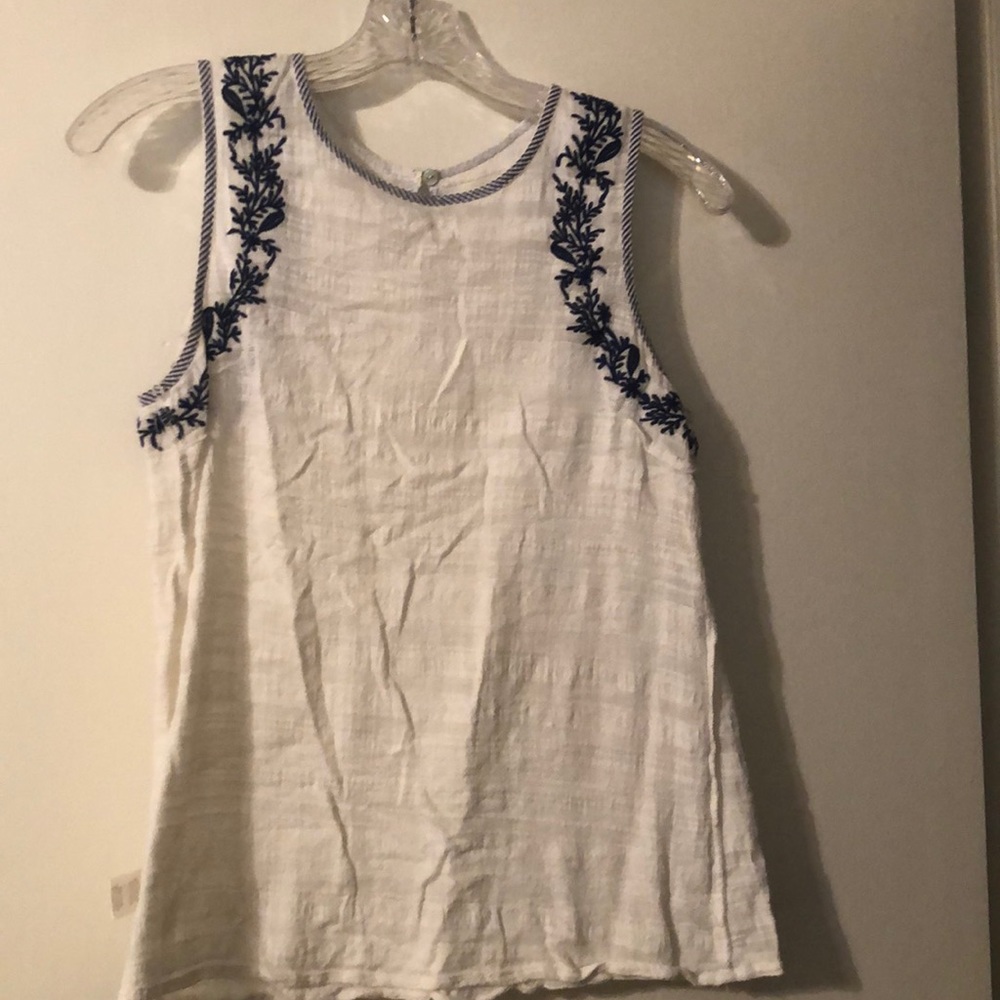 Linen bohemian tank
